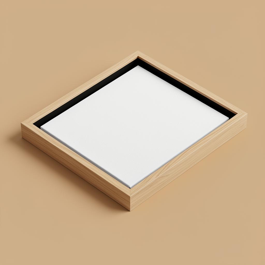 Framed Canvas print mockup
